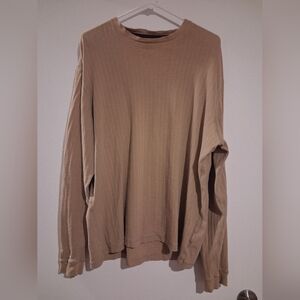 Banana Republic Men's Tan Long Sleeve Shirt